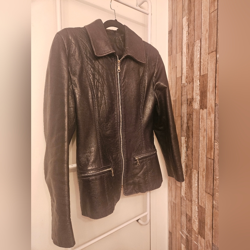 Marquis - Buttery Soft Black Leather fitted Jacket. Holt Renfrew.